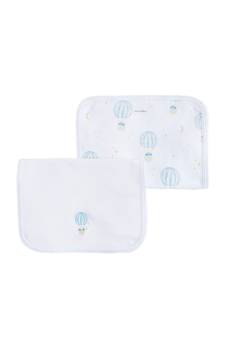 Babycottons Premium Peruvian Pima Cotton Robin Burps 2-Pack For Infant, Main, color,