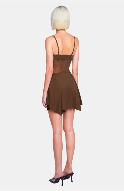 Ow Collection Cassandra Mini Dress In Green