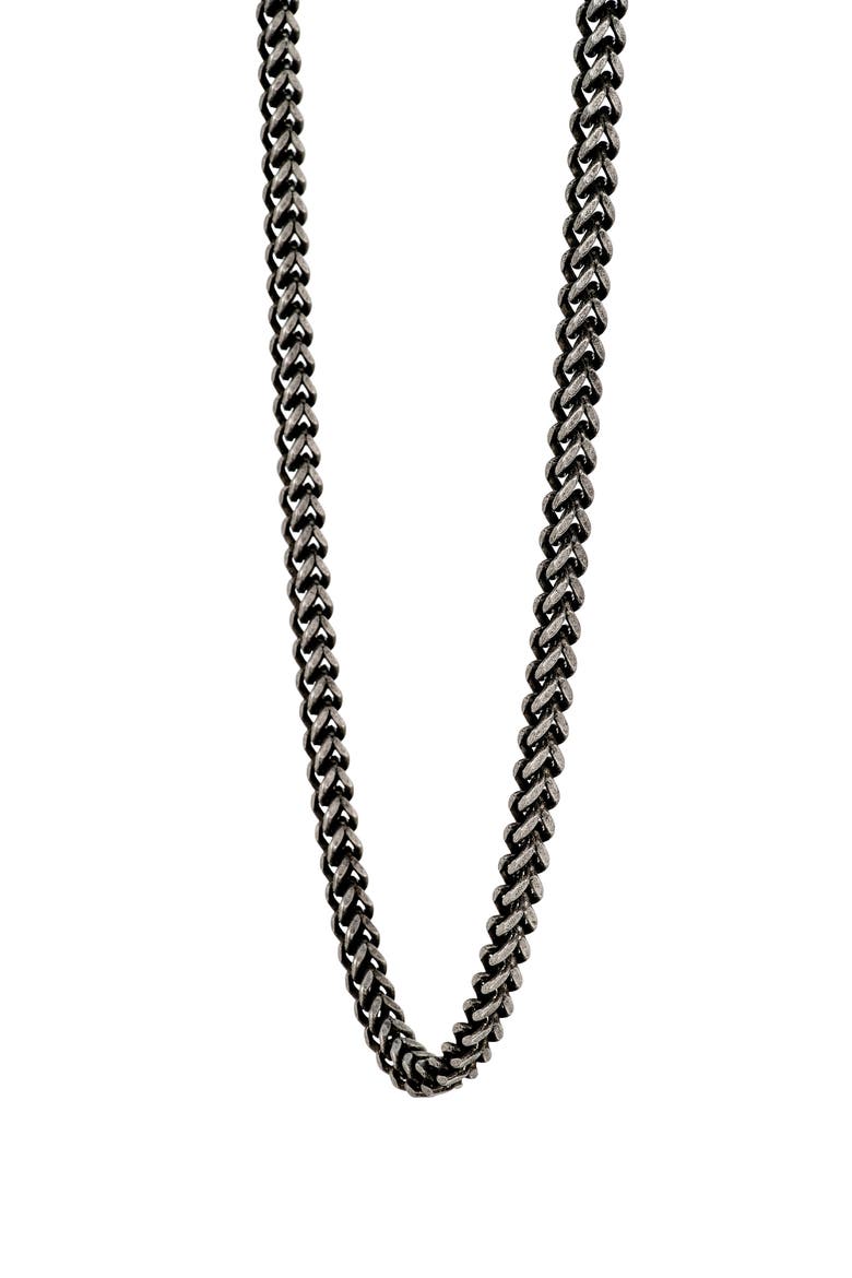 Men's Stainless Steel Rope Chain Necklace, Alternate, color, SILVER