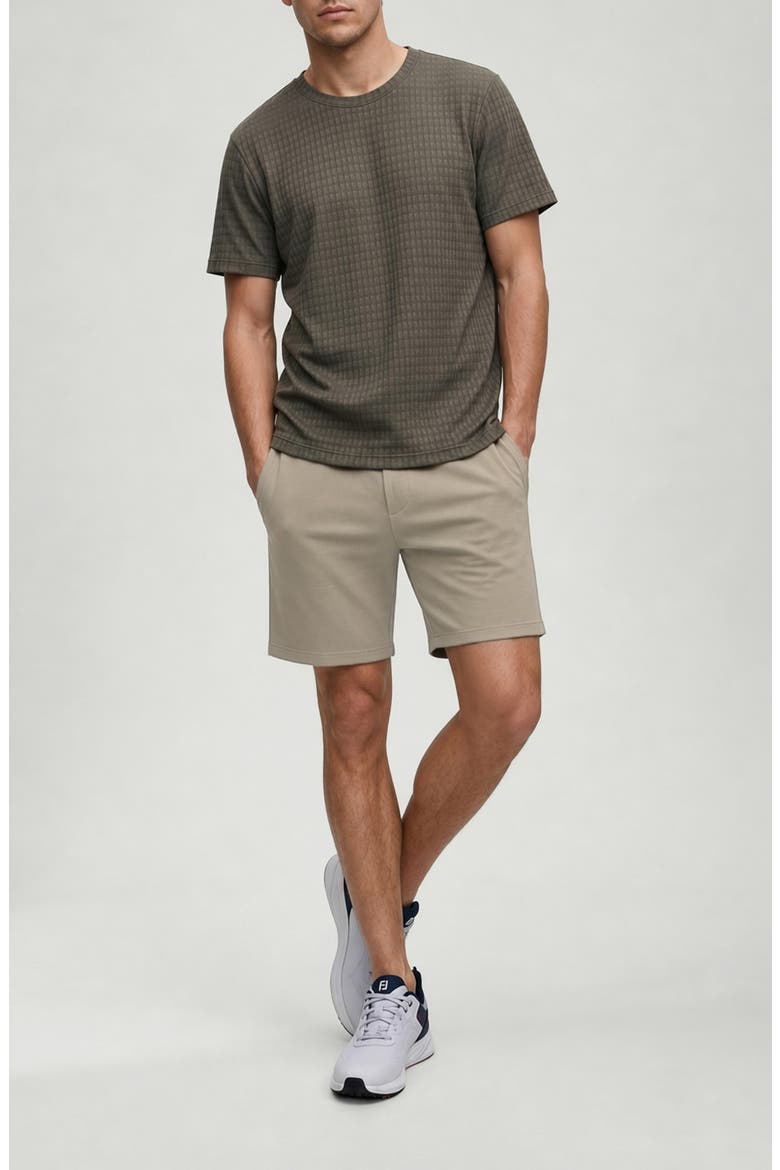 Richie Ribbed Drawstring Shorts, Alternate, color, CAMEL