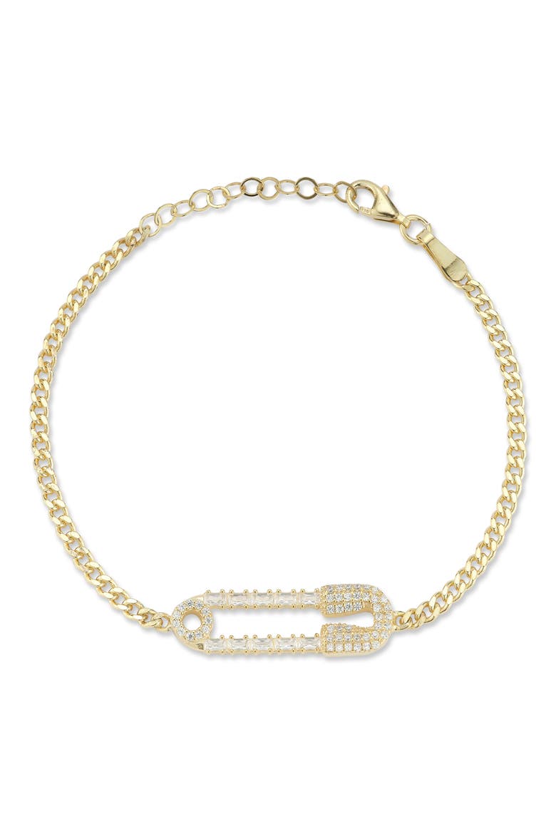 Pavé Pin Bracelet, Main, color, GOLD