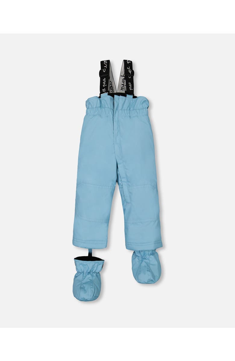 Deux par Deux Baby Girl's Two Piece Baby Snowsuit Air Blue Printed Roses, Alternate, color, 