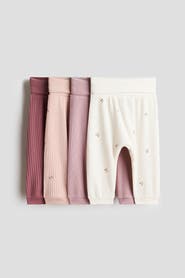 H&M 4-pack Ribbed Cotton Trousers