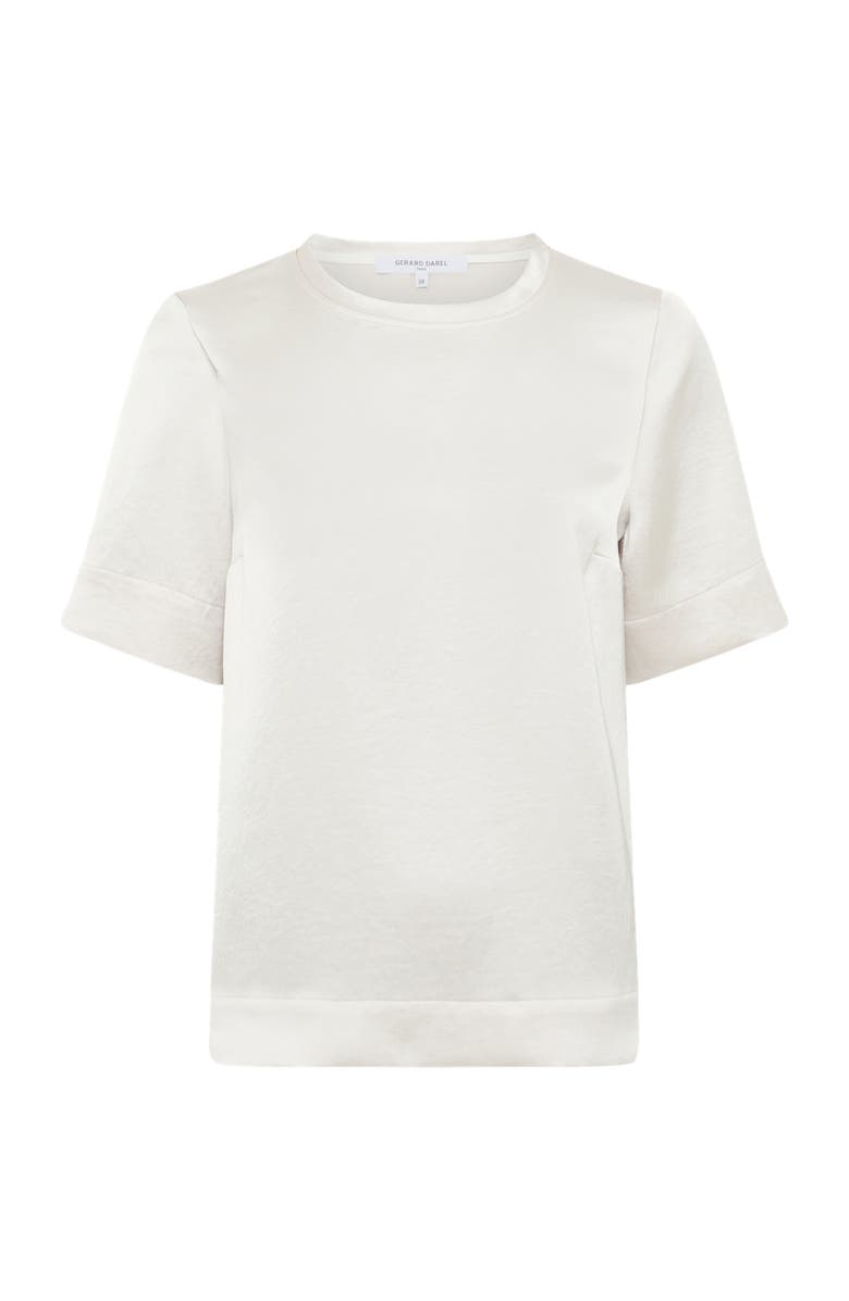 GERARD DAREL Cileia Short Sleeve Blouse, Alternate, color, Ecru
