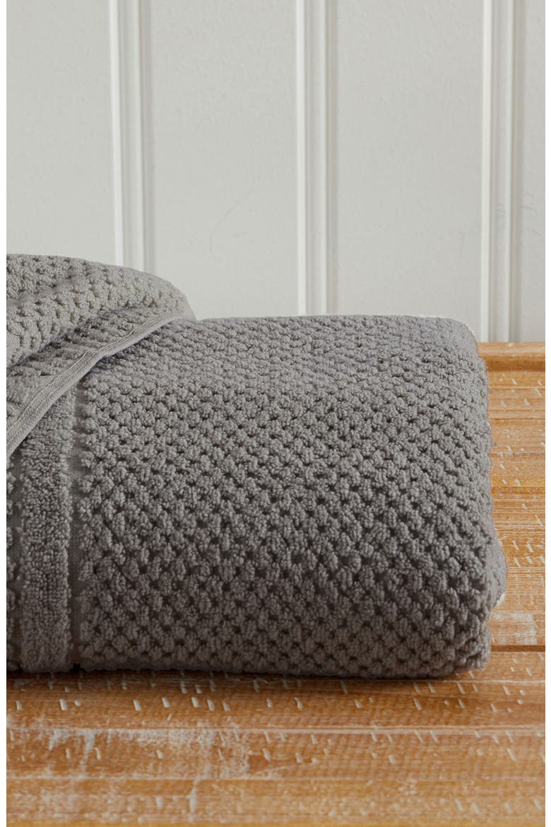 6-Pack Checker Texture Hand Towels, Alternate, color, DARK GREY