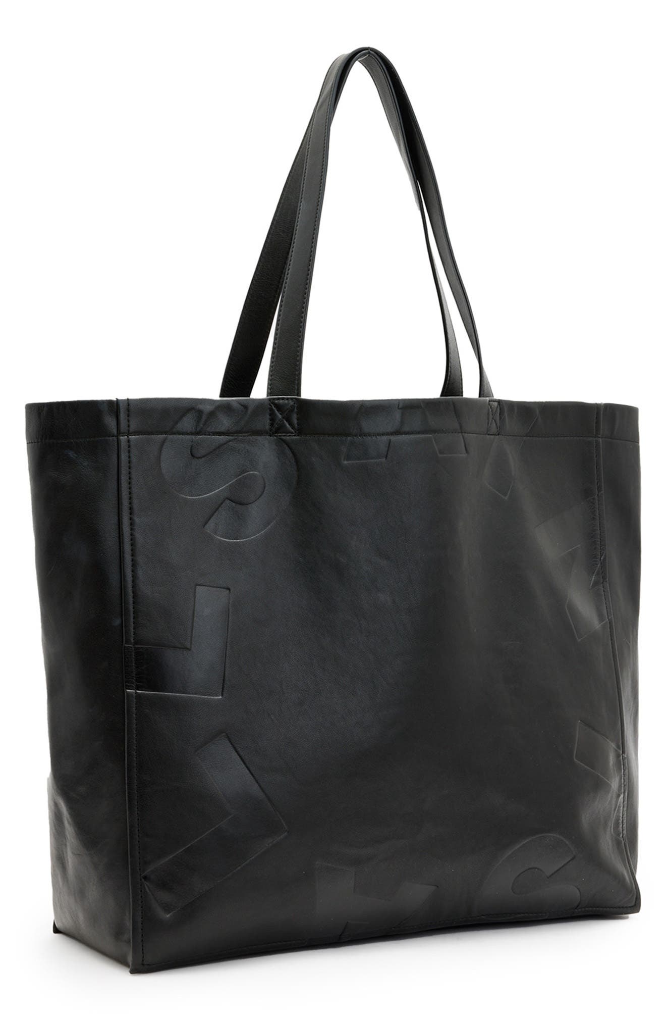 AllSaints Large Tierra Leather Tote, Alternate, color, 
