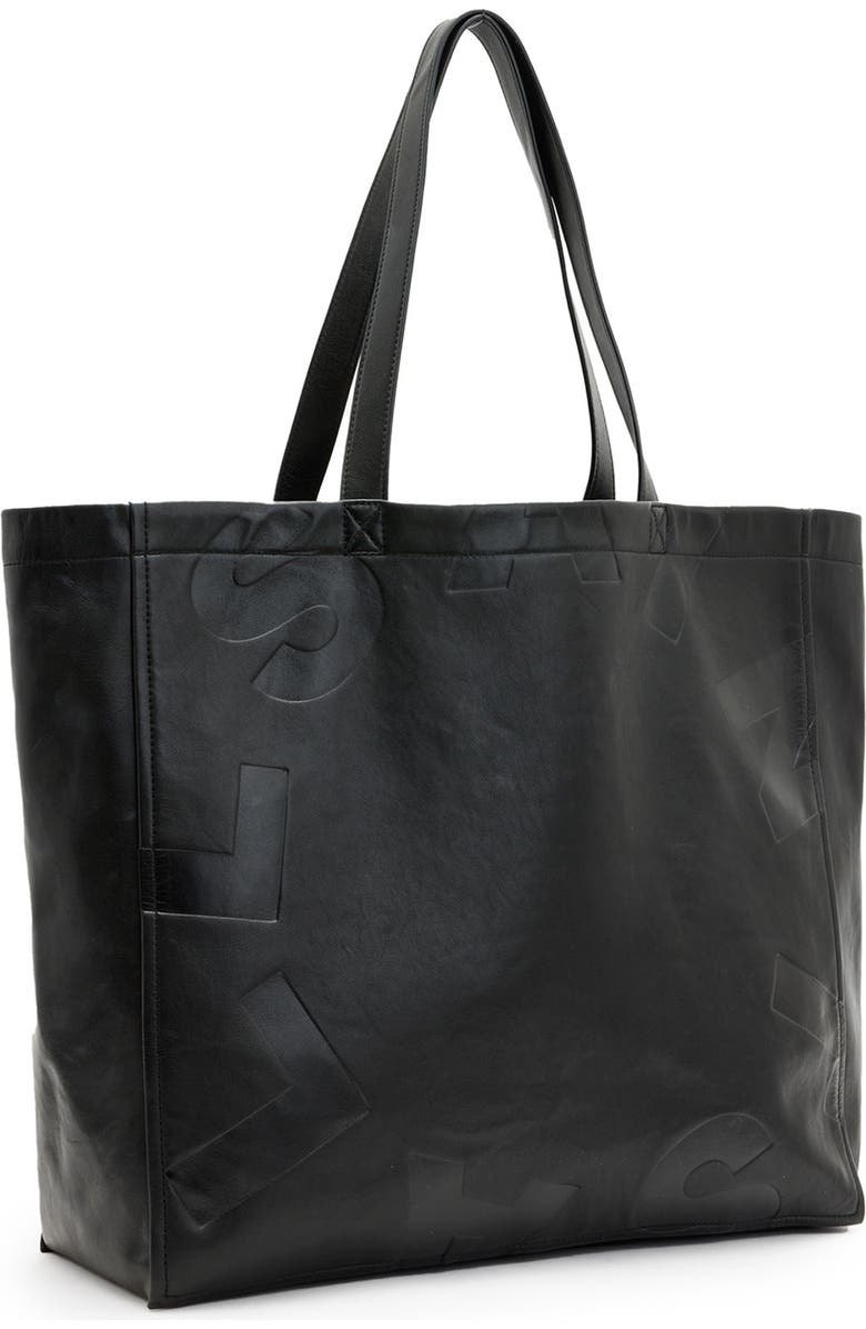 AllSaints Large Tierra Leather Tote, Alternate, color,