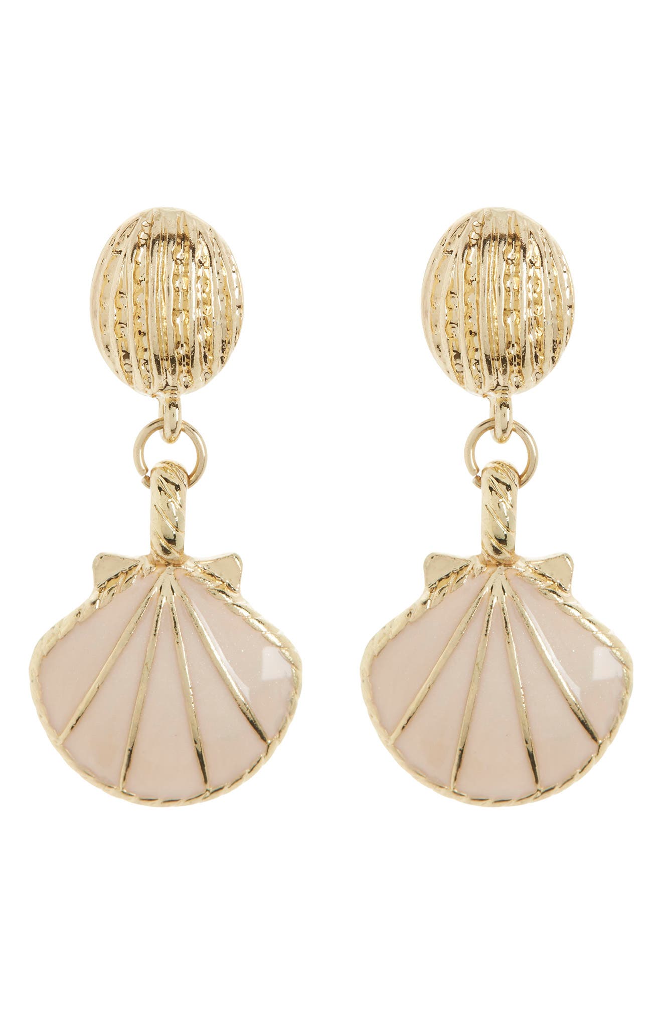 EYE CANDY LOS ANGELES Inaya Shell Drop Earrings
