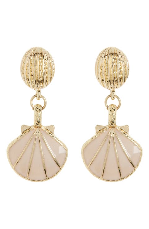 Inaya Shell Drop Earrings