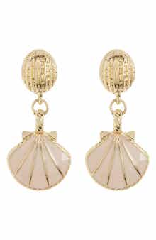 EYE CANDY LOS ANGELES Inaya Shell Drop Earrings