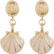 EYE CANDY LOS ANGELES Inaya Shell Drop Earrings