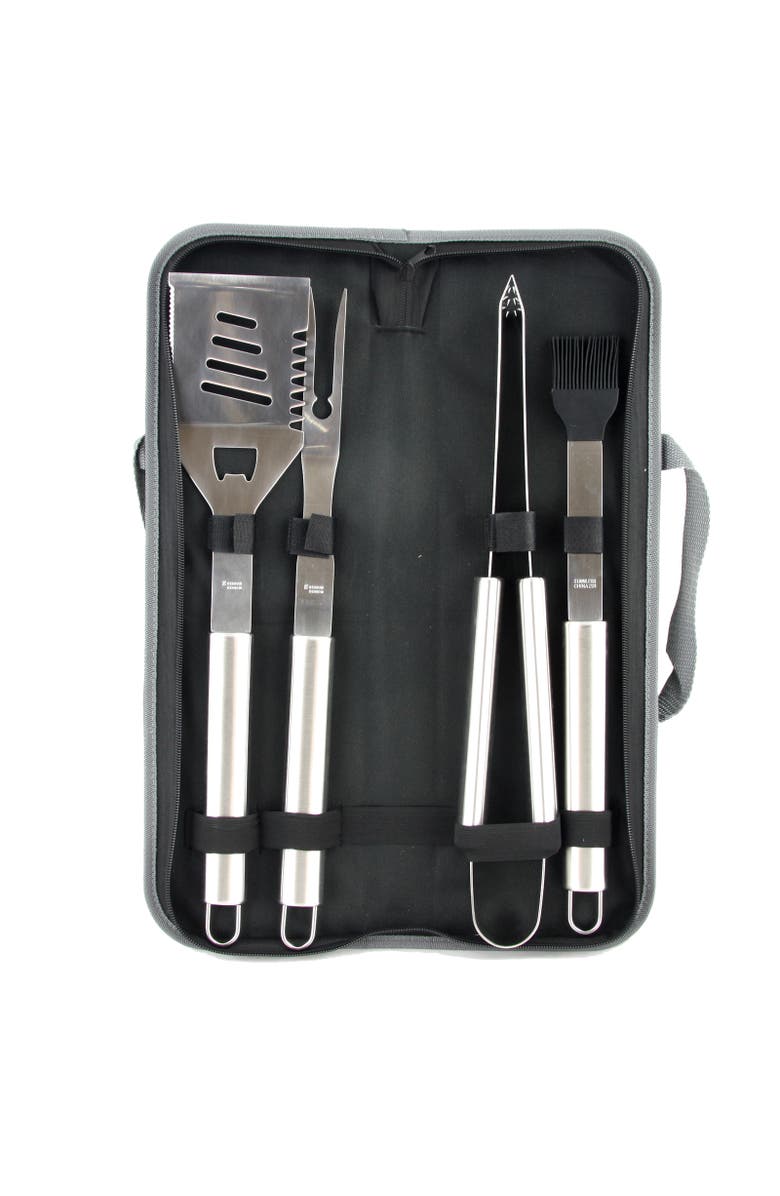 Gibson Grill Basics 5 Piece Grill Basics BBQ Set, Alternate, color, Silver