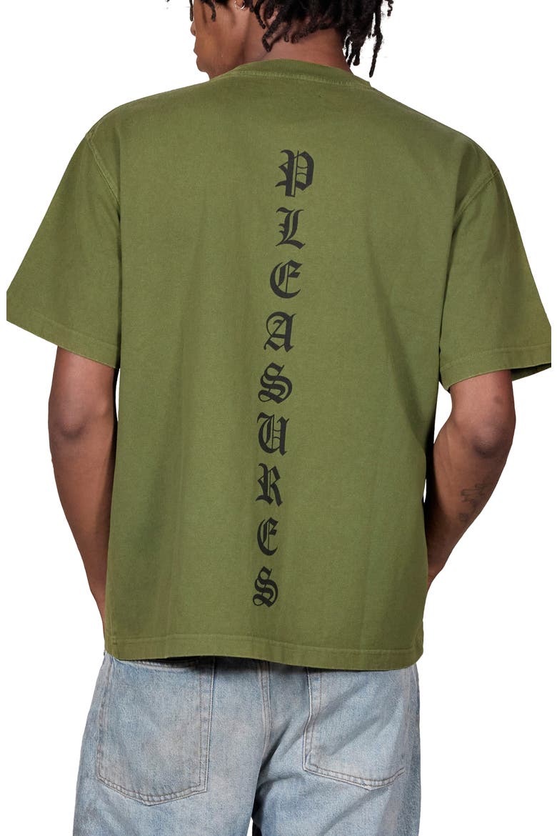 Knight Overdye Heavyweight Graphic T-Shirt, Alternate, color, OLIVE