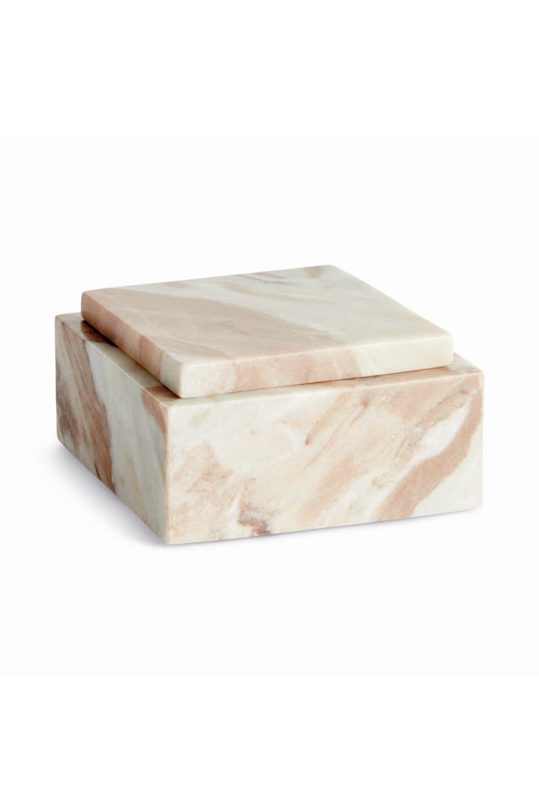 Jaqueline Square Lidded Box, Main, color, Brown