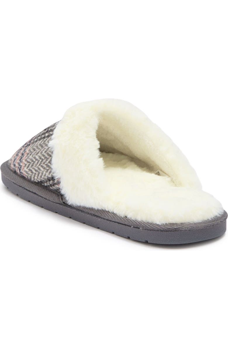 Kensie Plaid Knit Slipper, Alternate, color,