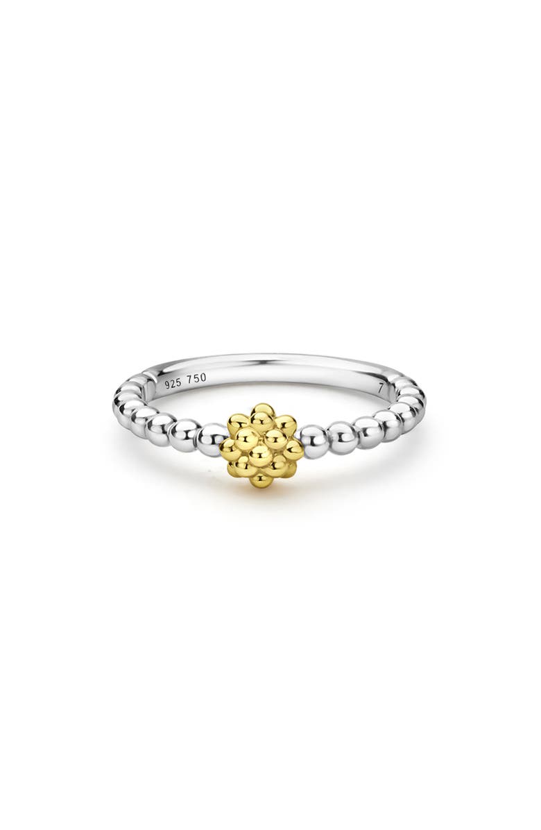 LAGOS Caviar Icon Bead Ring, Alternate, color, Silver