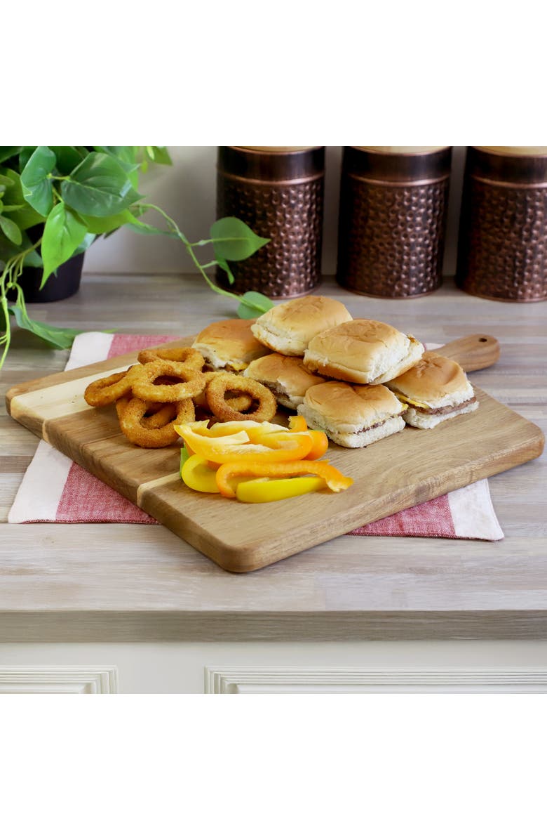 Megachef 13 Inch Acacia Wood Square Serving Board, Alternate, color, Acacia