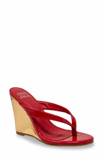 Toe Post Wedge Sandal