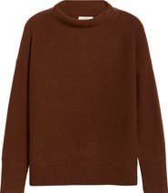 Vince Boiled Cashmere Funnel Neck Pullover