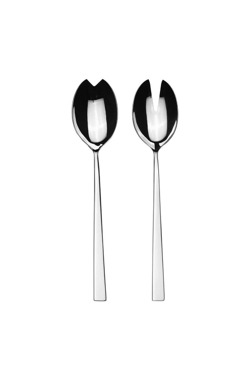 Mepra Atena Salad Serving Set - 2 Pieces, Main, color, Silver