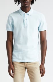 TOM FORD Short Sleeve Cotton Piqué Polo