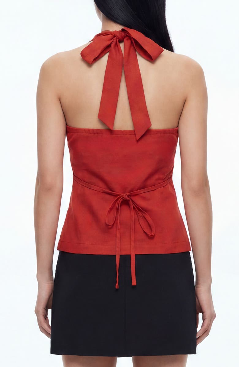 BY DESIGN Yacht Halter Neck Top, Alternate, color, Yacht Red