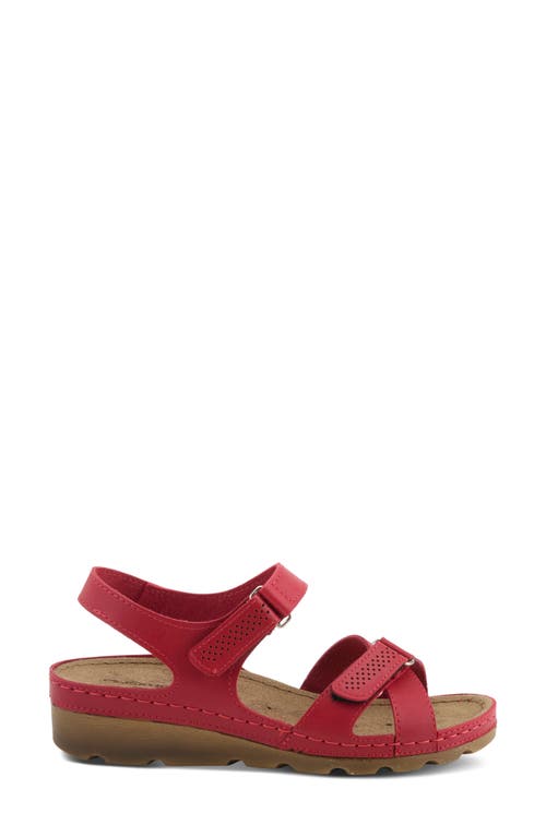 Flexus By Spring Step Strappy Sandal In Red