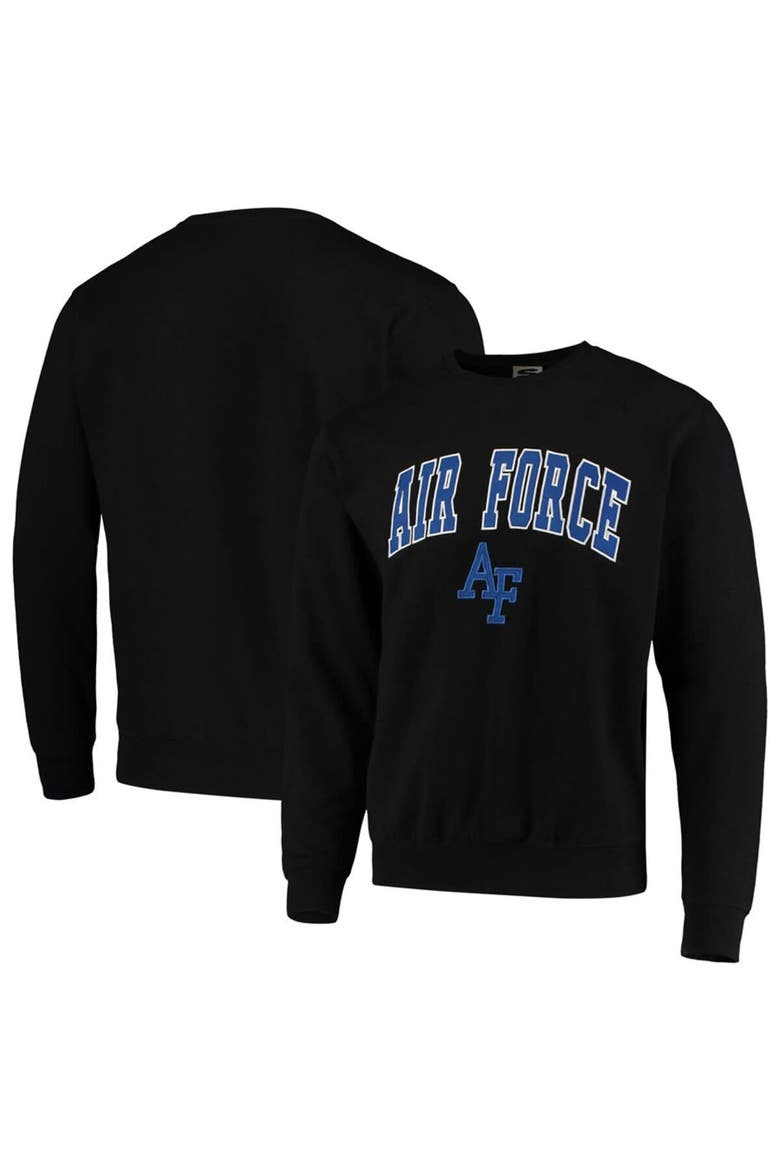 Men's Colosseum Black Air Force Falcons Arch & Logo Sweatshirt, Main, color, Black