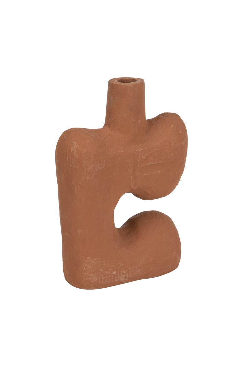 Abstract Decorative Vase, Main, color, Orange