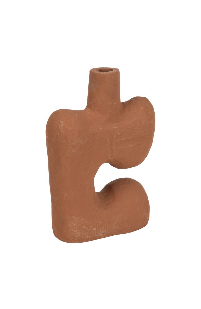 Storied Home Abstract Decorative Vase, Main, color, Orange