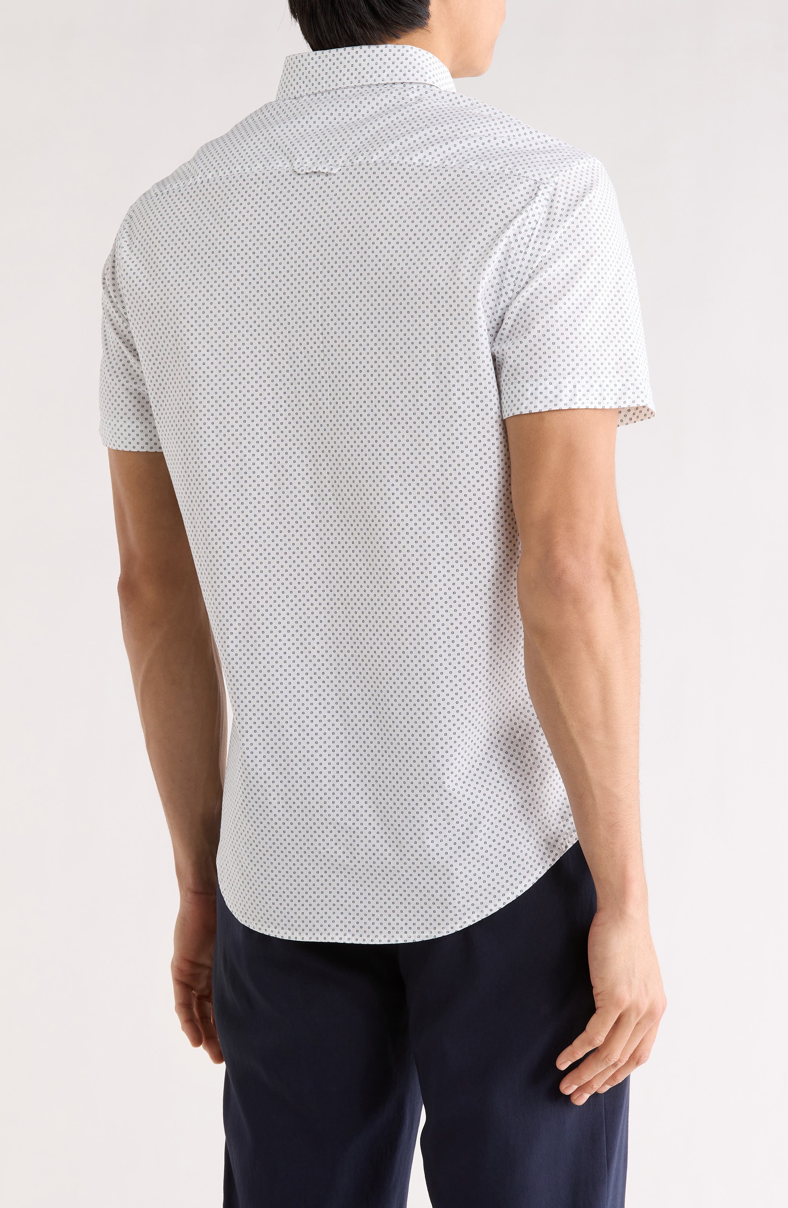Pop Geometric Short Sleeve Button-Down Shirt - image 2