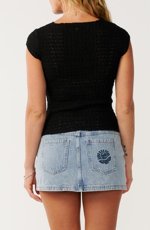 Rip Curl Bossa Nova Texture Top In Black