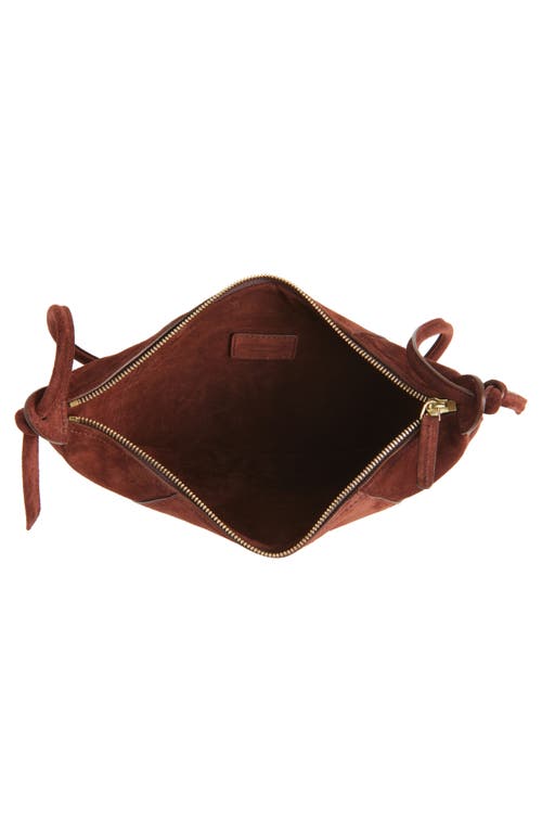 Mansur Gavriel Mini Fortuna Leather Crossbody Bag In Brown