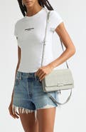 Alexander Wang Logo Print Fitted Stretch Cotton T-Shirt