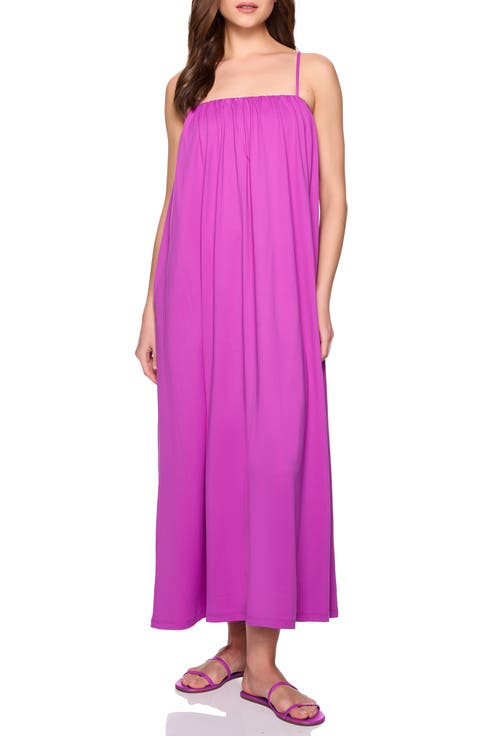 Spaghetti Strap Jersey Maxi Dress