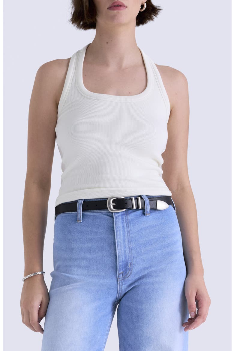 Nattie Halter Top, Main, color, SOFT WHITE