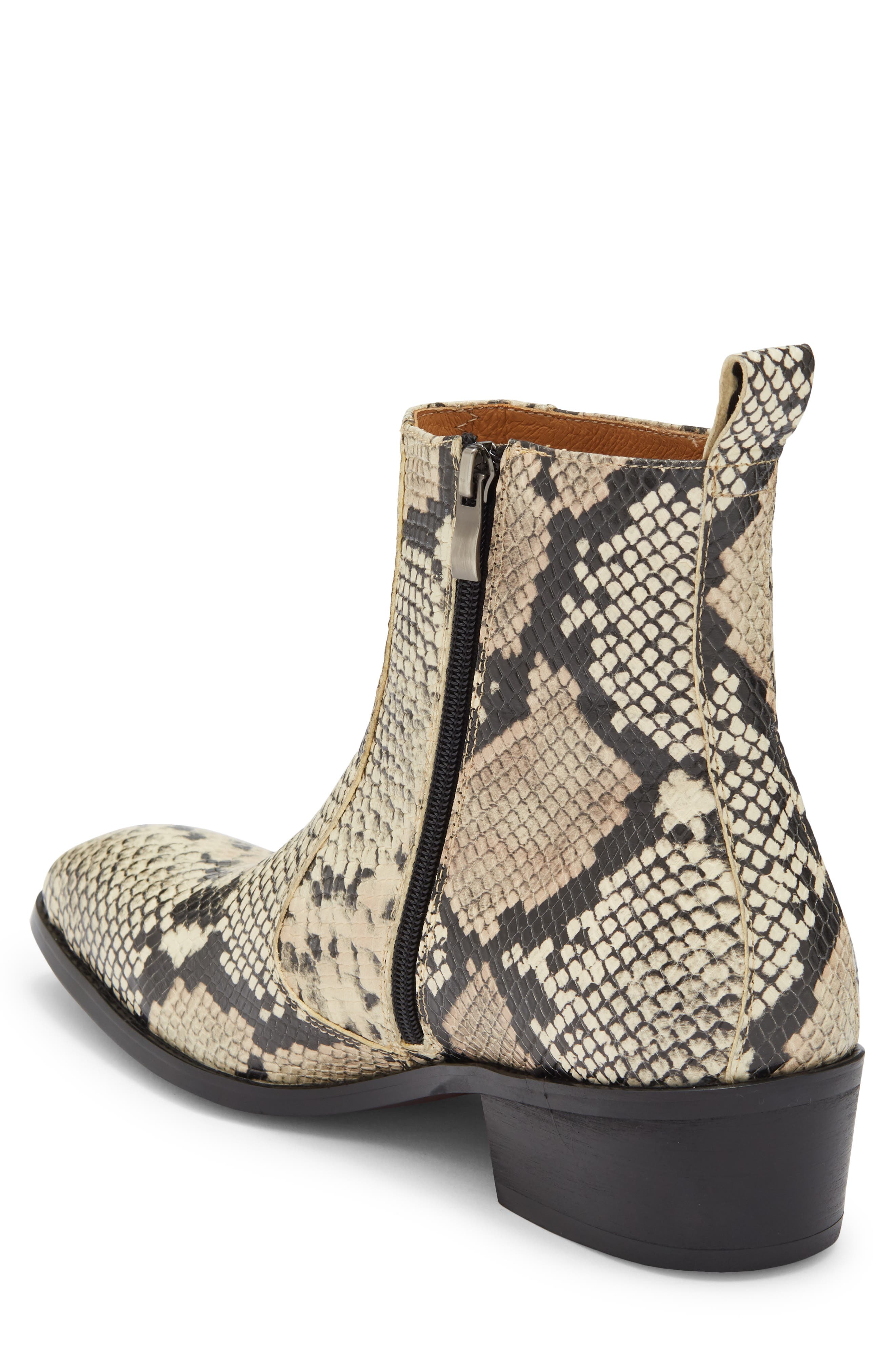 Gabriel Leather Boot, Alternate, color, BONE