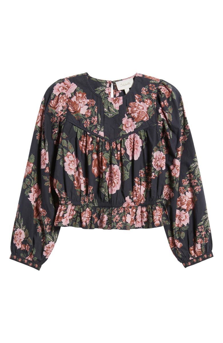Cleobella Bernadette Floral Print Organic Cotton Top, Alternate, color, 