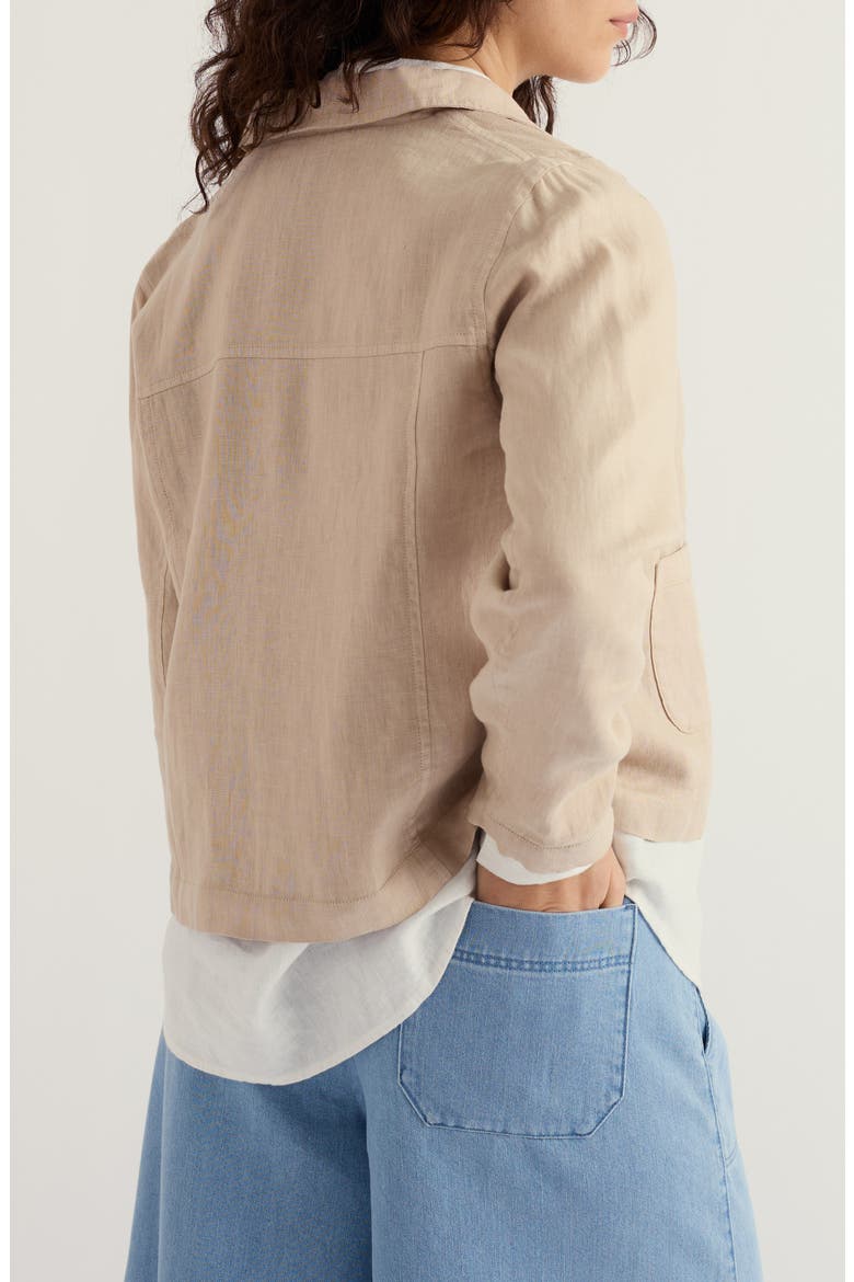 Arame Linen Jacket, Alternate, color, WHELK