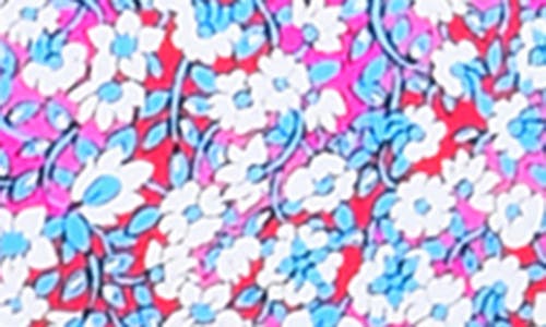 Citrus Flora Convertible Halter Bikini Top In Purple