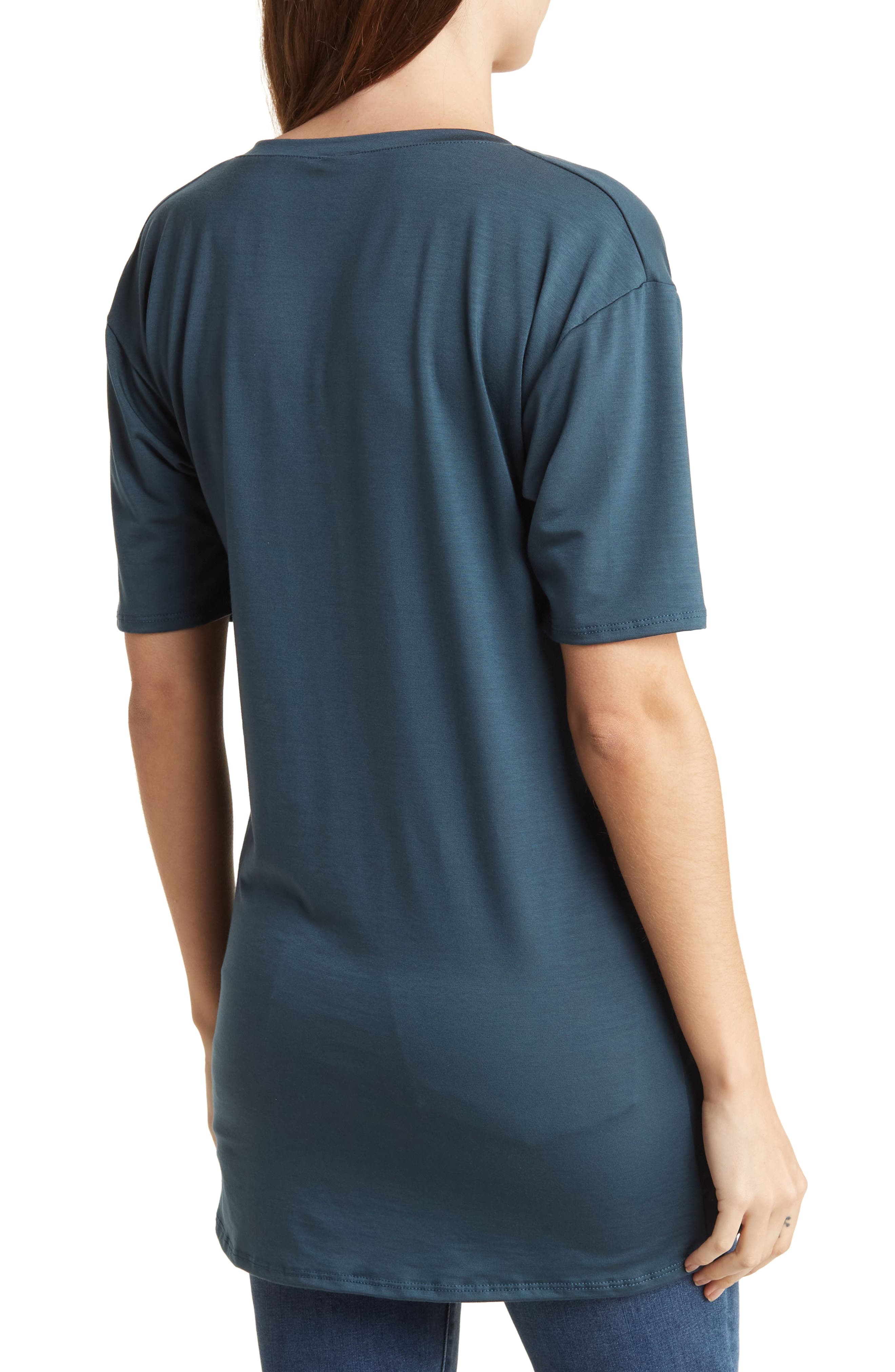 Deep V-Neck Boyfriend Tee - image 2