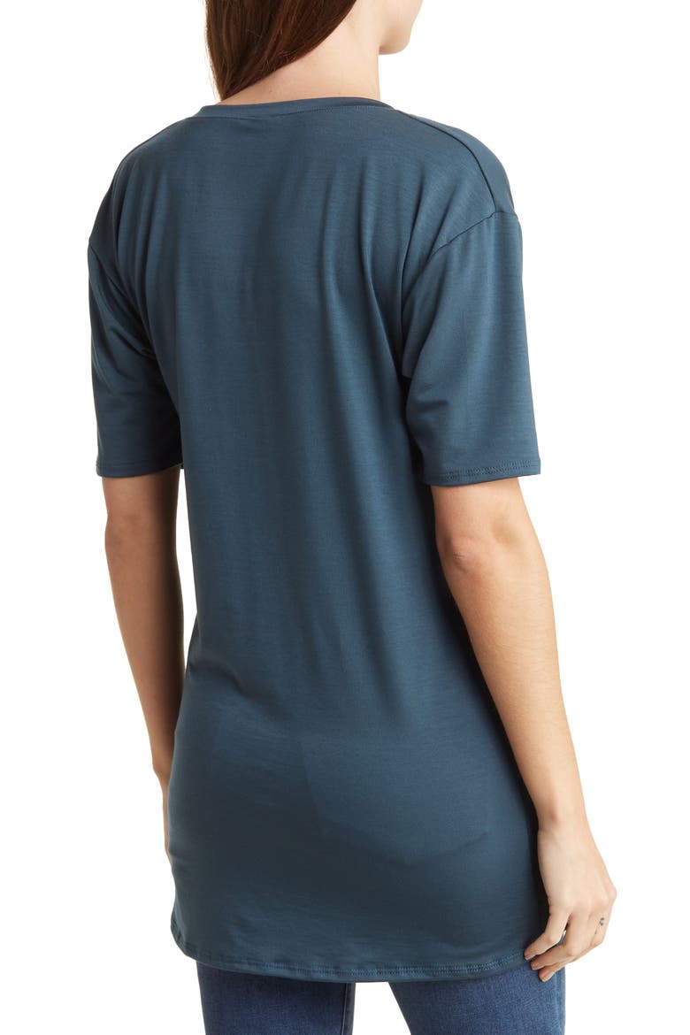 Deep V-Neck Boyfriend Tee, Alternate, color, SKYDIVER