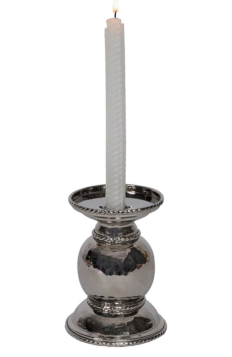 Juliska Graham 5-Inch Candleholder, Alternate, color, Silver