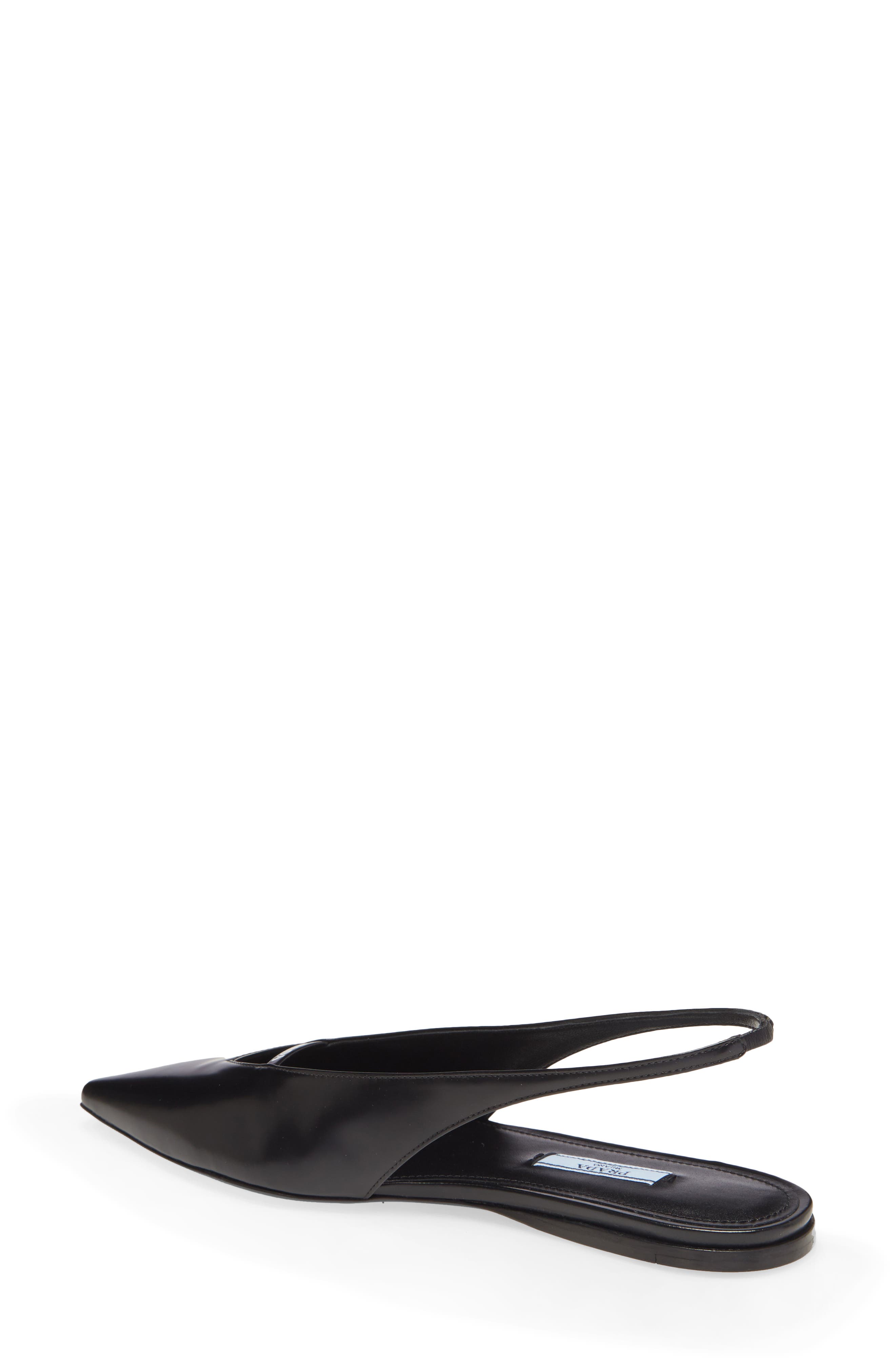 Prada Slingback Pointy Toe Flat, Alternate, color, 