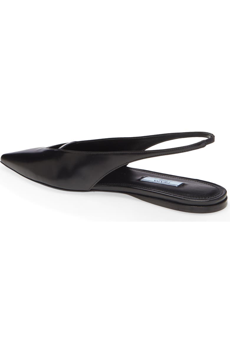 Prada Slingback Pointy Toe Flat, Alternate, color,