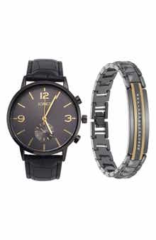Jones New York Three-Hand Quartz Bracelet Watch & ID Bracelet Set