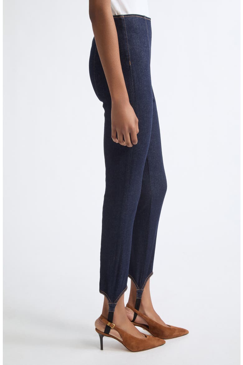 Lydia High Waist Stirrup Skinny Jeans, Alternate, color, INDIGO RINSE