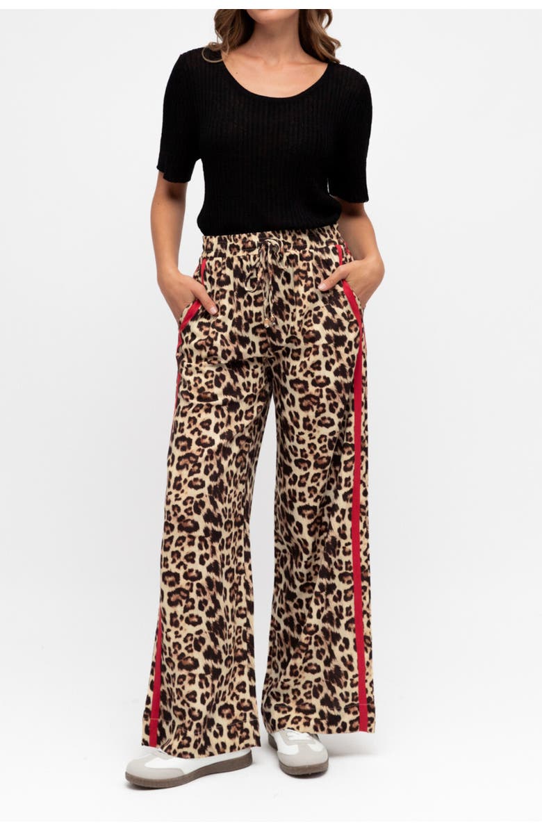Label of Love Leopard Sporty Pant, Main, color, 