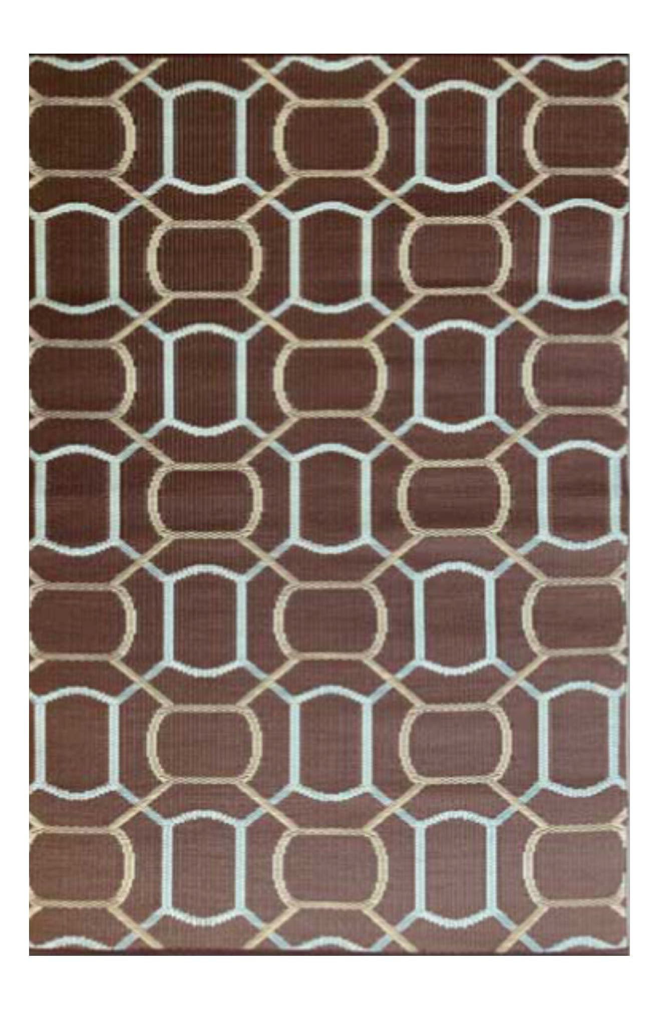 selected dark brown and aqua