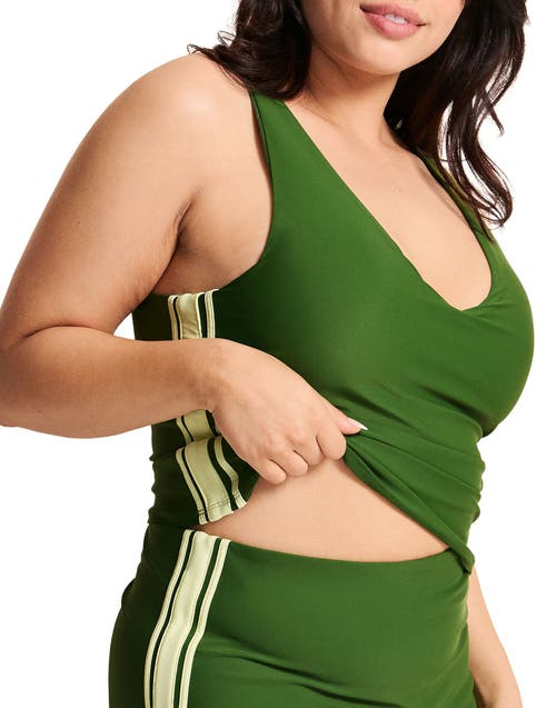 Adore Me Ace Support Tank In Green